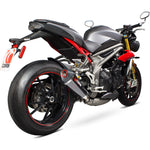 Scorpion Serket Taper Carbon Oval Exhaust - Triumph Speed Triple 1050 2016 - 2017