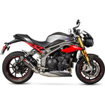 Scorpion Serket Taper Carbon Oval Exhaust - Triumph Speed Triple 1050 2016 - 2017