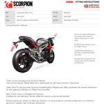 Scorpion Serket Taper Carbon Oval Exhaust - Triumph Speed Triple 1050 2016 - 2017