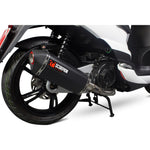 Scorpion Serket Parallel Black Ceramic Oval Exhaust - Peugeot Tweet 125 2010 - 2017