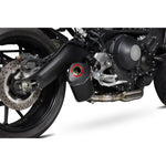 Scorpion Serket Parallel Carbon Oval Exhaust - Yamaha XSR 900 Full System 2016 - 2021