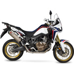 Scorpion Serket Parallel Titanium Oval Exhaust - Honda CRF 1000 L Africa Twin Full System 2015 - 2017