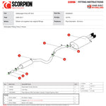 Scorpion Exhaust Cat-Back (Res) Daytona BLK - Volkswagen Polo Gti 1.8T 9n3 2006 - 2011