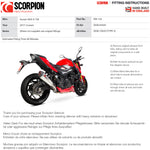 Scorpion Serket Taper Stainless Oval Exhaust - Suzuki GSX-S 750 2017 - 2021