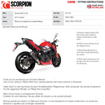 Scorpion RP-1 GP Carbon Round Exhaust - Suzuki GSX-S 750 2017 - 2021