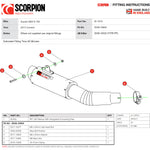 Scorpion RP-1 GP Carbon Round Exhaust - Suzuki GSX-S 750 2017 - 2021