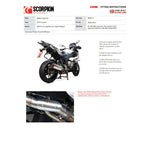 Scorpion Serket Parallel Carbon Oval Exhaust - BMW S1000 XR 2015 - 2019