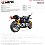 Scorpion De-Cat Header Pipes - Triumph Thruxton 1200 2016 - 2018