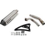 Scorpion Serket Parallel Stainless Oval Exhaust - Yamaha X-MAX 125 Full System 2008 - 2016