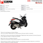 Scorpion Serket Parallel Stainless Oval Exhaust - Yamaha X-MAX 125 Full System 2008 - 2016