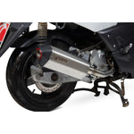 Scorpion Serket Parallel Stainless Oval Exhaust - Yamaha X-MAX 125 Full System 2008 - 2016