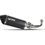 Scorpion Serket Parallel Black Ceramic Oval Exhaust - Yamaha X-MAX 125 Full System 2008 - 2016