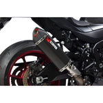 Scorpion Serket Parallel Black Ceramic Oval Exhaust - Suzuki GSX-R 1000 2017 - 2018