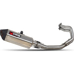 Scorpion Serket Parallel Stainless Oval Exhaust - Kawasaki Z650 Full System 2017 - 2021