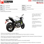 Scorpion Serket Parallel Stainless Oval Exhaust - Kawasaki Z650 Full System 2017 - 2021