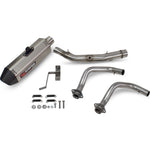 Scorpion Serket Parallel Titanium Oval Exhaust - Kawasaki Z650 Full System 2017 - 2021