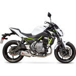 Scorpion Serket Parallel Titanium Oval Exhaust - Kawasaki Z650 Full System 2017 - 2021