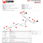 Scorpion Exhaust Cat-Back (Res) Evo BLK - Seat Leon Cupra 2.0 TSI 280 / 290 (Non-GPF Model) 2014 - 2019