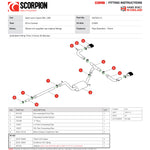 Scorpion Exhaust Cat-Back Evo BLK - Seat Leon Cupra 2.0 TSI 280 / 290 (Non-GPF Model) 2014 - 2019