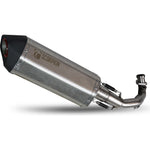 Scorpion Serket Parallel Stainless Oval Exhaust - Vespa GTS GTV 125 250 300 SUPER Full System 09-18