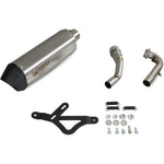 Scorpion Serket Parallel Stainless Oval Exhaust - Vespa GTS GTV 125 250 300 SUPER Full System 09-18