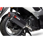 Scorpion Serket Parallel Black Ceramic Oval Exhaust - Yamaha N-MAX 125 Full System 15-17