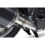 Scorpion Serket Parallel Black Ceramic Oval Exhaust - Yamaha N-MAX 125 Full System 15-17