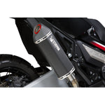 Scorpion Serket Parallel Black Ceramic Oval Exhaust - Honda X-ADV 750 2017 - 2020