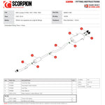 Scorpion Car Exhaust Cat-Back System (Resonated) BLK Monaco - Mini Cooper S R56 R57 R58 R59 2007 - 2014