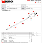 Scorpion Car Exhaust Cat-Back System (Non-Resonated) BLK Monaco - Mini Cooper S R56 R57 R58 R59 2007 - 2014