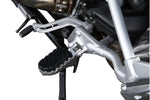 SW Motech ION Footpegs - Suzuki DL 1000 2002-2007 - Black/Silver