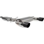 Scorpion Car Exhaust Cat-Back System (Resonated) (Non-Valved) Daytona Black - Audi TT MK3 2.0 TFSI Quattro 2014 - 2019