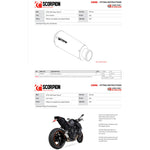 Scorpion Red Power Stainless Steel Exhaust - KTM 1290 Super Duke R 2014 - 2019 / GT 2014 - 2021