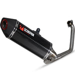 Scorpion Serket Parallel Carbon Fibre Exhaust - Honda CB 125 R 2018 - 2020