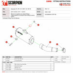 Scorpion Red Power Sating Titanium Exhaust - Kawasaki ZX-10R 2016 - 2020