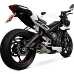 Scorpion Red Power Stainless Steel Exhaust - Triumph Street Triple 765 2017 - 2019