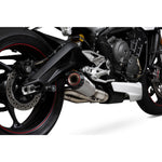 Scorpion Red Power Stainless Steel Exhaust - Triumph Street Triple 765 2017 - 2019