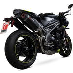 Scorpion Serket Parallel Black Ceramic Exhaust - Triumph Speed Triple 1050 S and RS 2018 - 2020