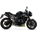 Scorpion Serket Parallel Black Ceramic Exhaust - Triumph Speed Triple 1050 S and RS 2018 - 2020