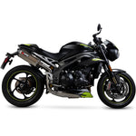 Scorpion Serket Parallel Satin Titanium Exhaust - Triumph Speed Triple 1050 S and RS 2018 - 2020