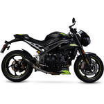 Scorpion Red Power Black Ceramic Exhaust - Triumph Speed Triple 1050 S and RS 2018 - 2020