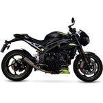 Scorpion Red Power Satin Titanium Exhaust - Triumph Speed Triple 1050 S and RS 2018 - 2020