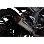 Scorpion Red Power Satin Titanium Exhaust - Triumph Speed Triple 1050 S and RS 2018 - 2020