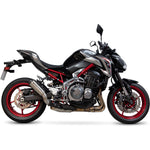 Scorpion Red Power Stainless Steel Exhaust - Kawasaki Z900 / Z900 A2 2017 - 2019