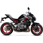 Scorpion Red Power Black Ceramic Exhaust - Kawasaki Z900 / Z900 A2 2017 - 2019