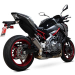 Scorpion Red Power Satin Titanium Exhaust - Kawasaki Z900 / Z900 A2 2017 - 2019