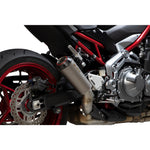 Scorpion Red Power Satin Titanium Exhaust - Kawasaki Z900 / Z900 A2 2017 - 2019