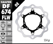 Galfer Wave Front Brake Disc - Yamaha XT 125 X 2005-2011