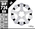 Galfer Skull Fixed Brake Disc - Harley Davidson XR1200 X 2011-2013