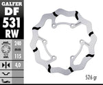 Galfer Fixed Wave Grooved Rear Brake Disc - Yamaha YZF450 2018-2024